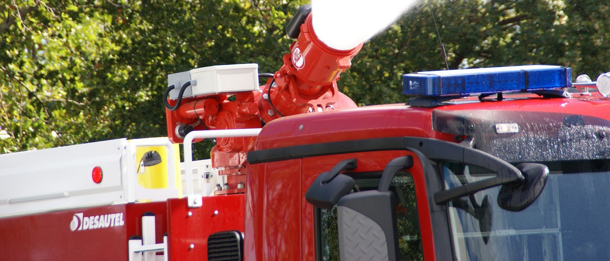 Feuerwehrfahrzeug im Einsatz